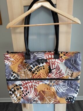 Vera Bradley Nylon Expandable Large Multi Colored Tote Bag